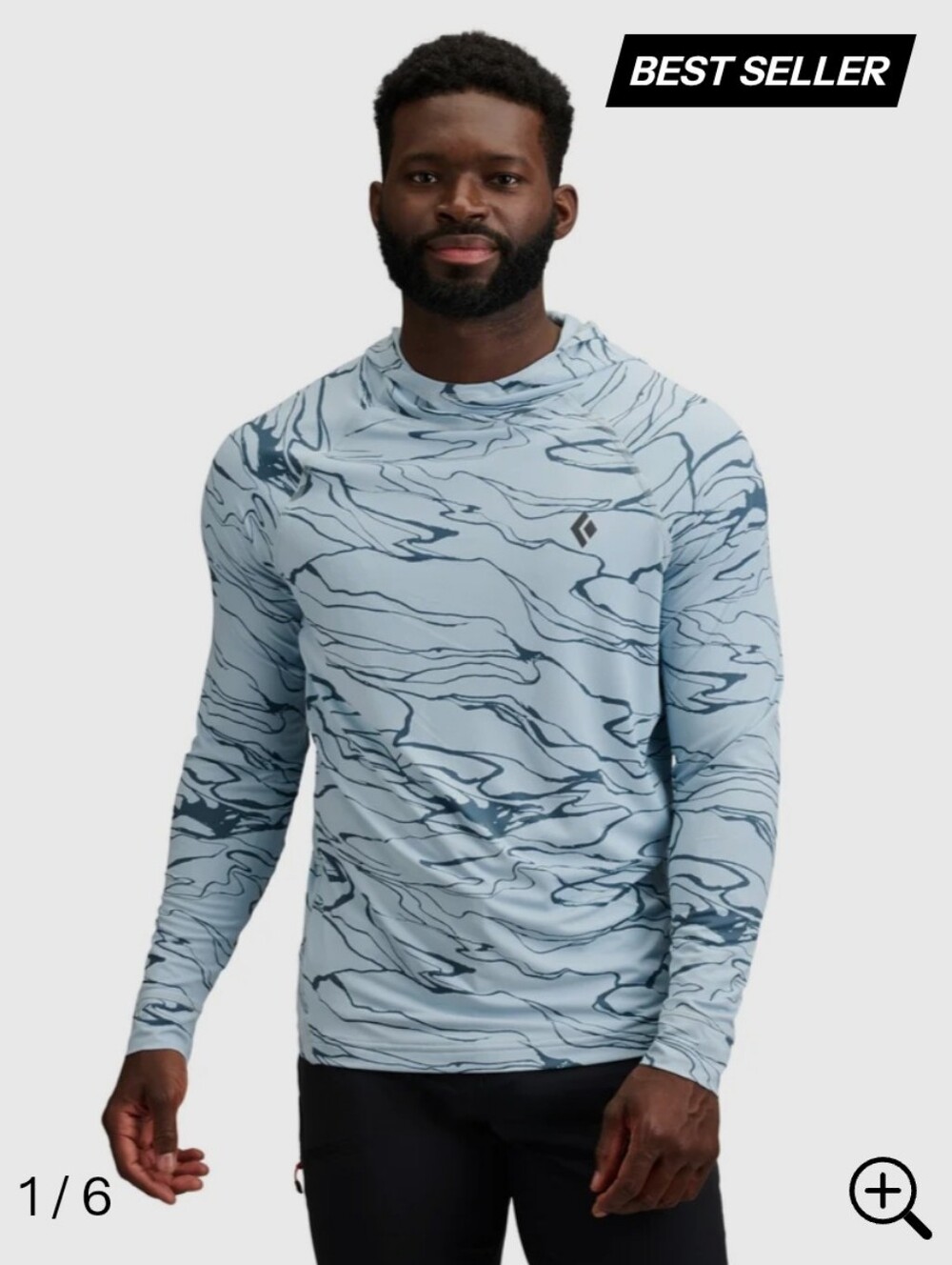 Black Diamond Alpenglow Hoody Regular -Relief-Fog Blue-Midnight Blue